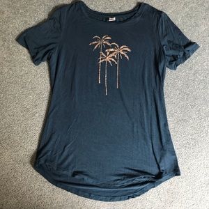 Old Navy Luxe Tee with Palm Trees